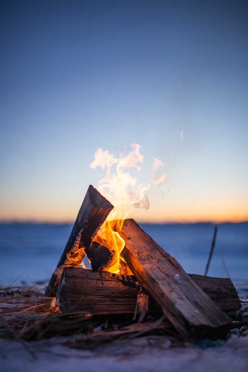 A fire, the metaphorical representation of financial independence I guess