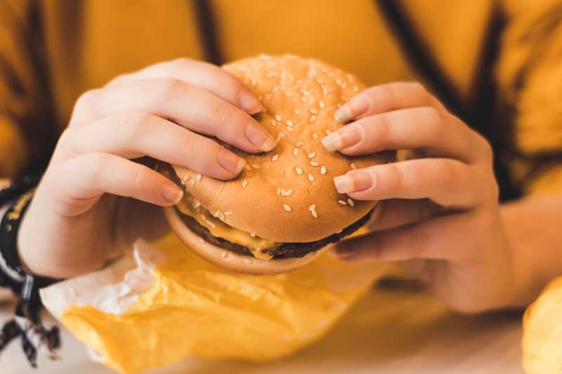 A delicious McDonald's cheeseburgers